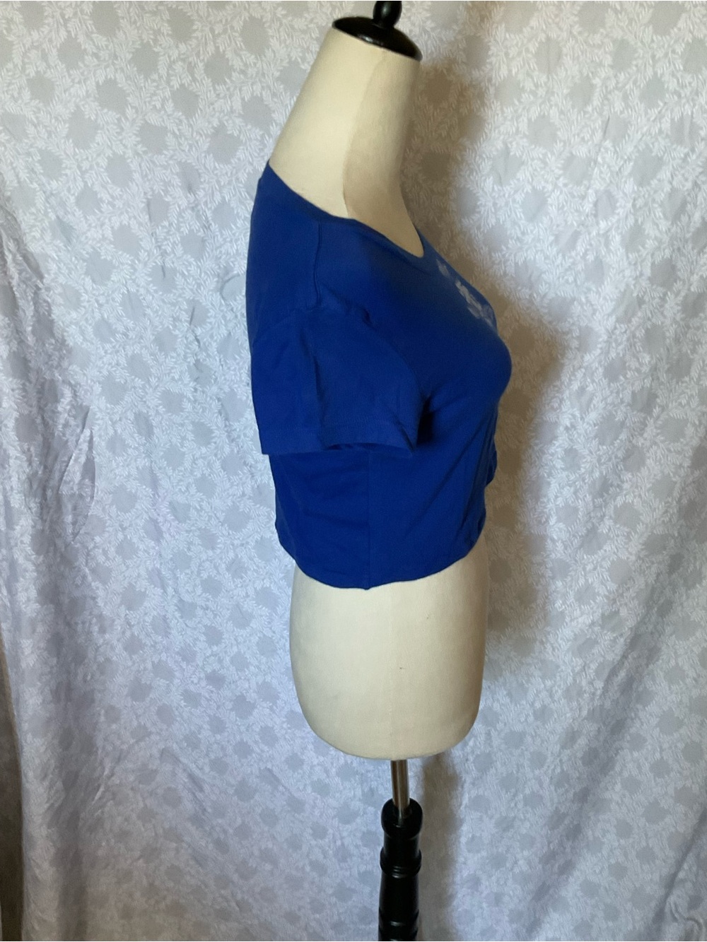 Rosio Blue Betty Boop Dodgers Crop Top - Picture 4 of 5
